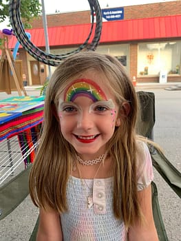 rainbow face