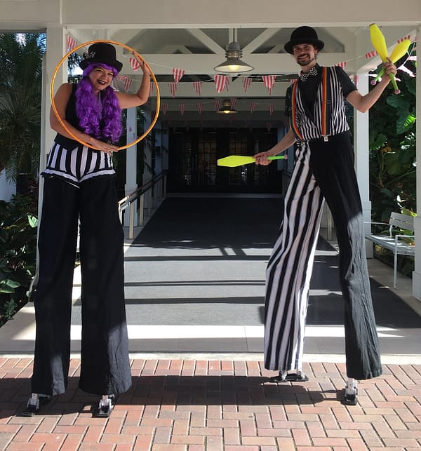 circus stilts con mon