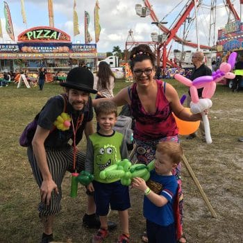 alligator with kids