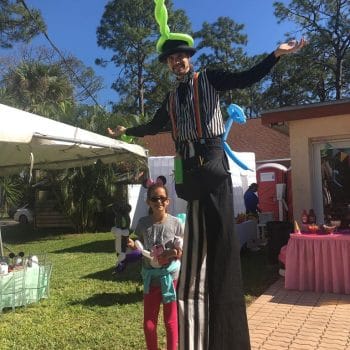 balloon stilts kid